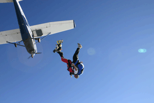 This is just out of the plane, that first second of freefall... ahhh what a feeling